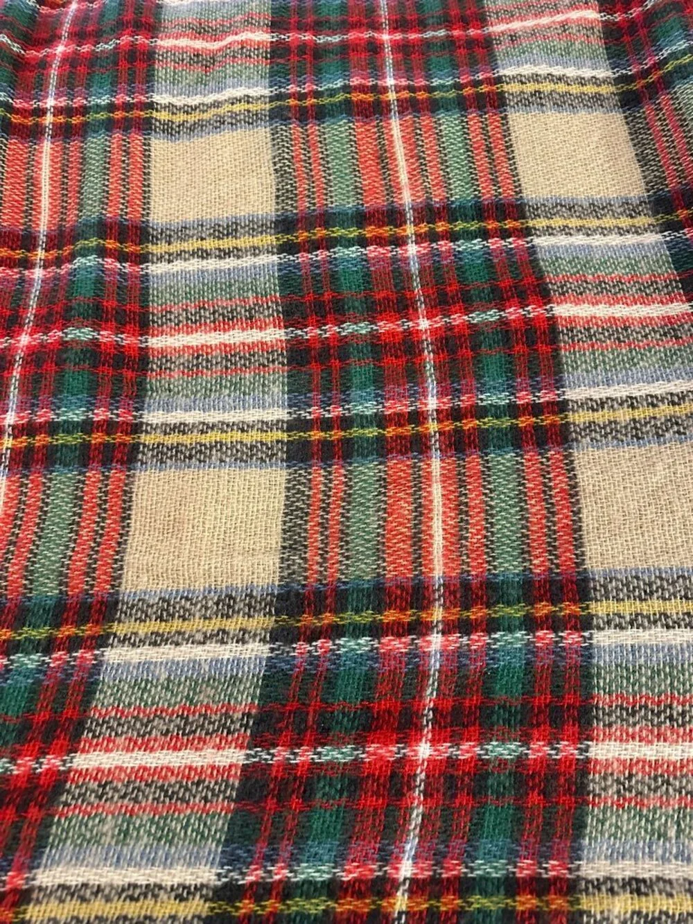 Oversized Plaid Blanket Scarf - Tartan Winter Wrap